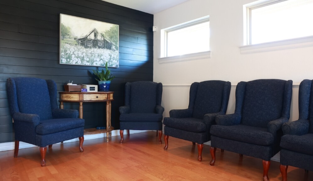 Dental office waiting room