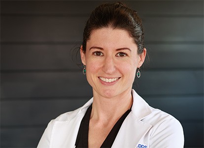 smiling Dr. Alison Garrad